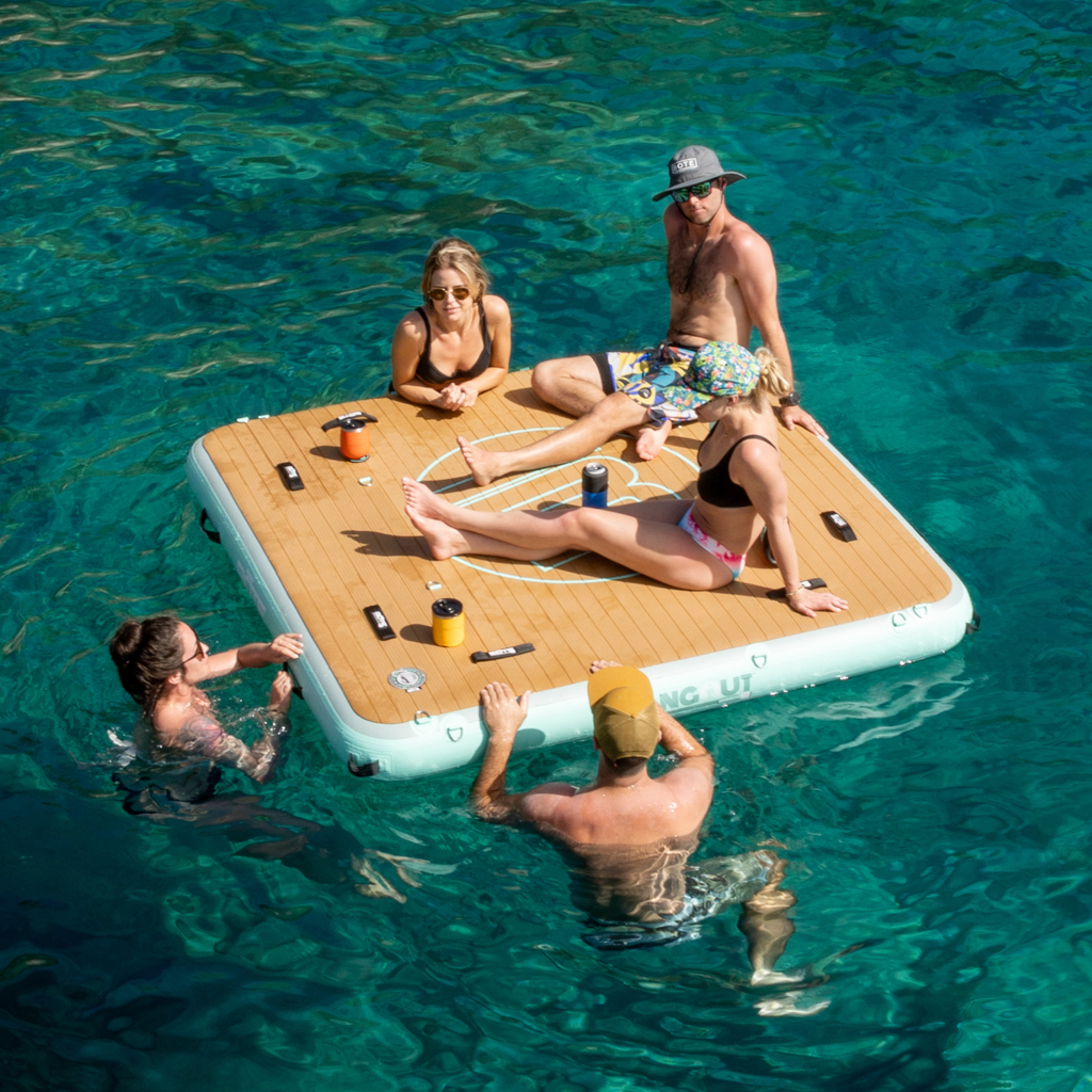 People lounging on the view Inflatable Dock 7 Classic