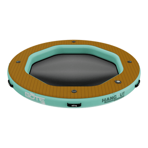 Angled view of the Inflatable Hangout Water Hammock 7 Classic