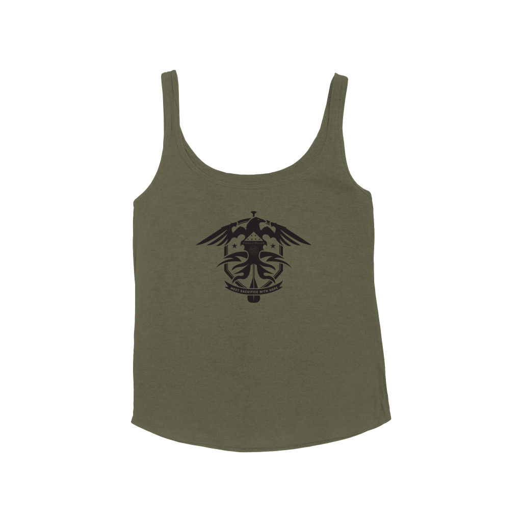 Front view of the Women's Folds of Honor Relaxed Fit Tank