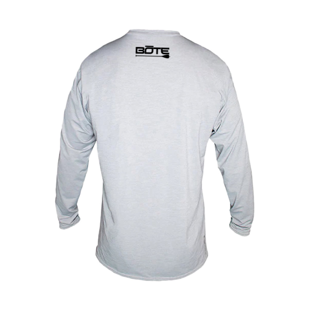 Back view the Kids Explorer Long Sleeve Alloy Heathered