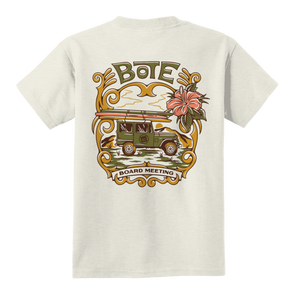 Rear view of the BOTE Board Meeting Tee shirt
