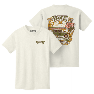 Front and rear view of the BOTE Board Meeting Tee