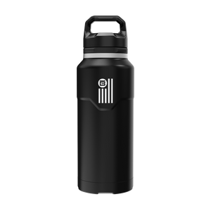 A direct front view of the BOTE Nation MAGNEBottle 36oz with Cap, highlighting its main design and branding elements.