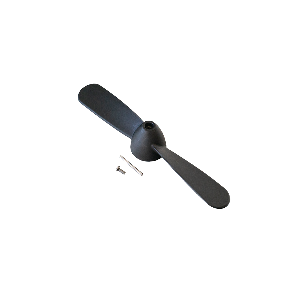 Top view of the APEX Pedal Drive Propeller Kit showing the two-blade propeller and mounting hardware.