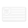 Rectangular white BOTE Nation flag decal with stripes and circular B logo on the left.