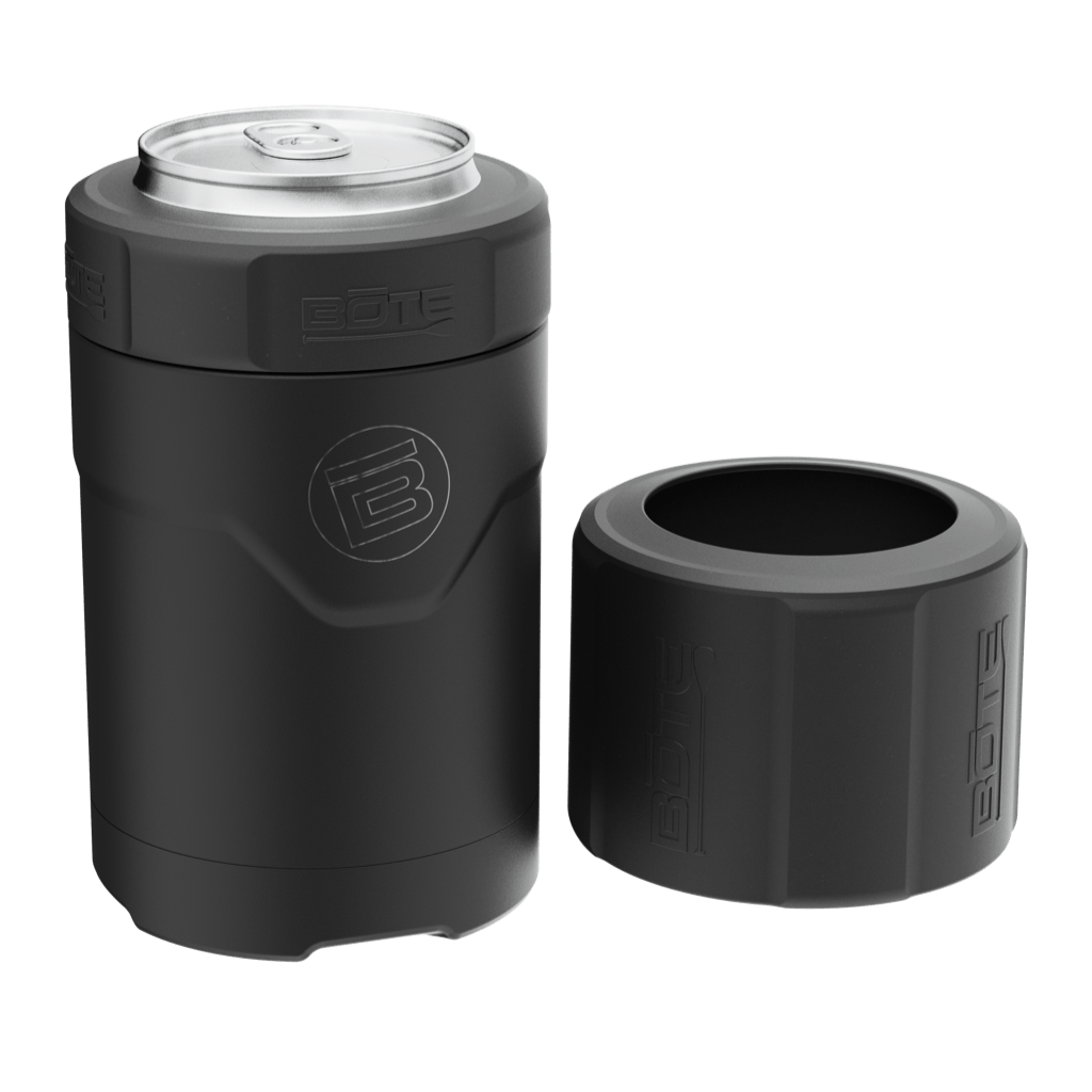 A detailed image of the MAGNEChill Can Cooler Switch Black, showing its design and key features.