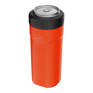 Angled front view of the MAGNEChill Can Cooler Slim Sunrise.