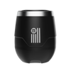 A detailed image of the BOTE Nation MAGNETumbler 12oz Stemless with Lid Black, showing its design and key features.
