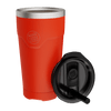 Front view of the MAGNETumbler 20oz with Lid Sunrise, with lid removed and set aside.