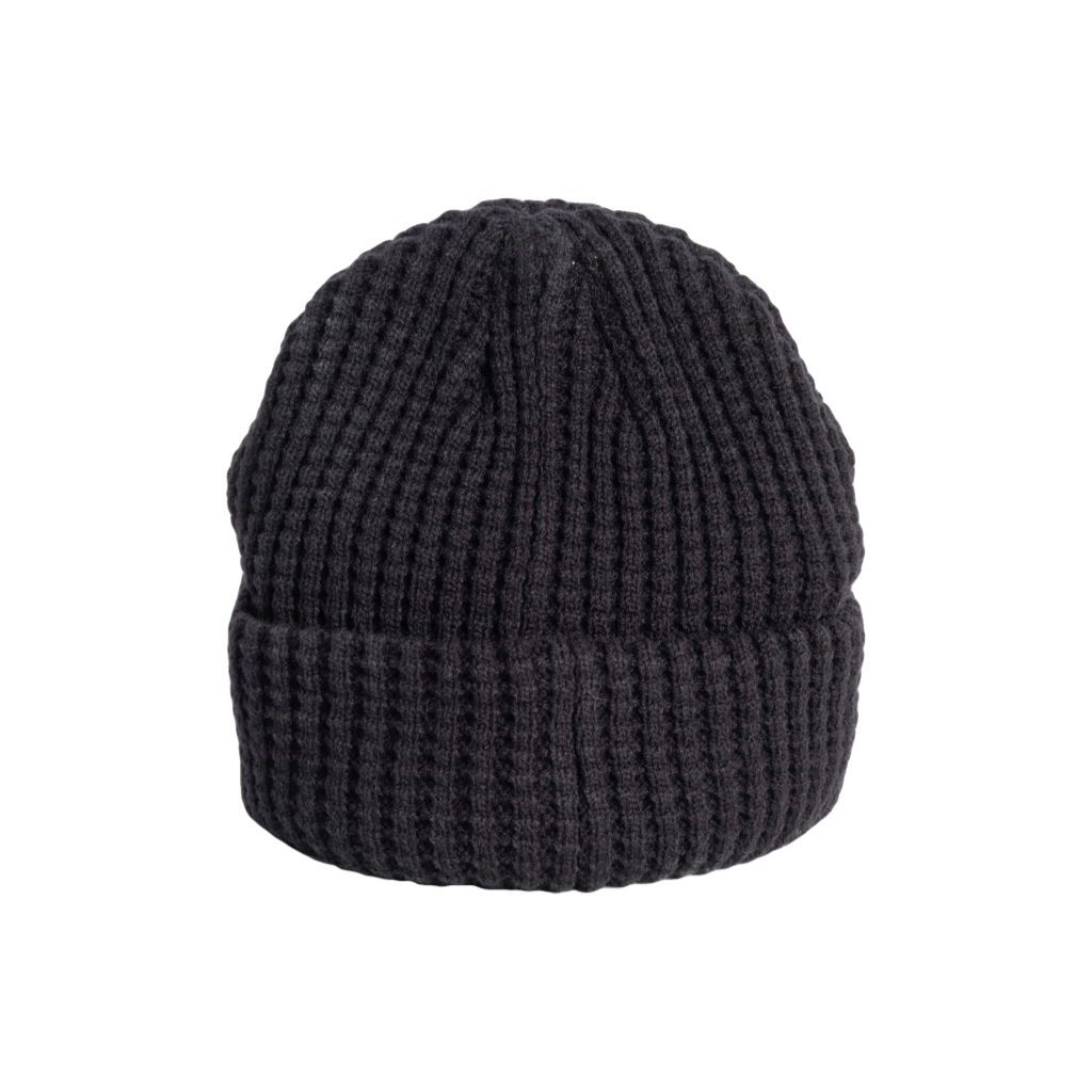 Rear view of the BOTE Circle B Logo Beanie in Black