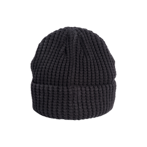 Rear view of the BOTE Circle B Logo Beanie in Black