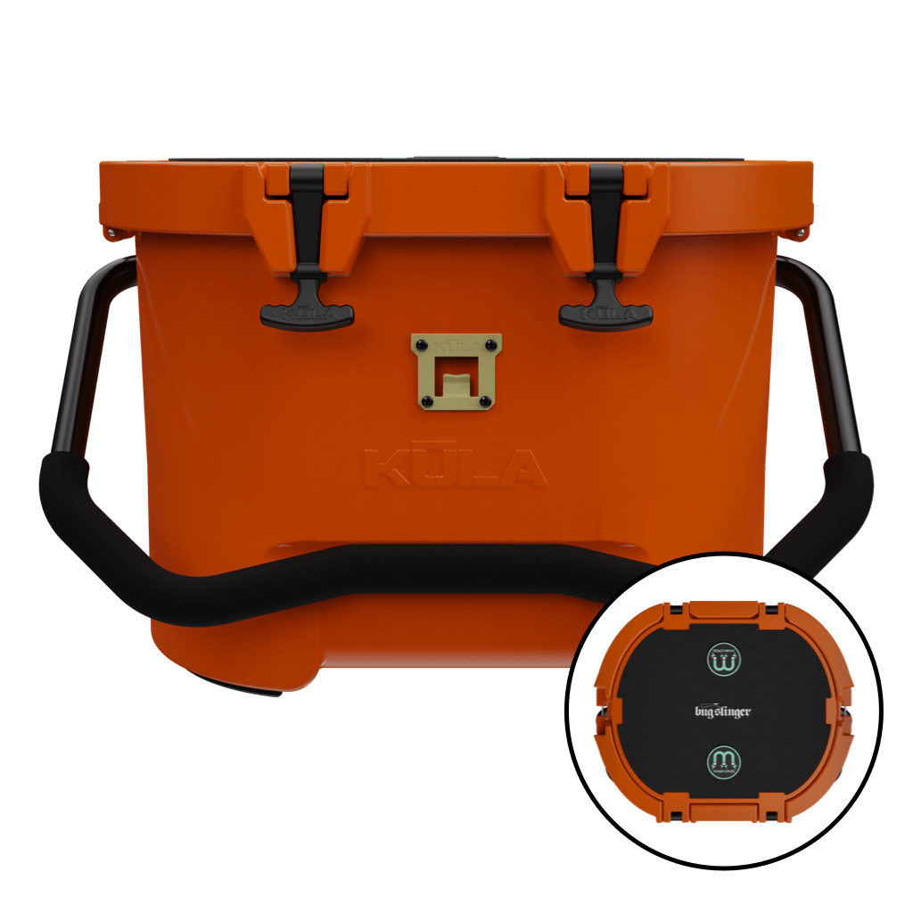 Front and top view of the Kula 10 cooler in sedona