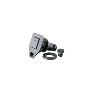 Top view of the KULA 2.5 Vent Plug & Tap Kit showing the black threaded vent plug.