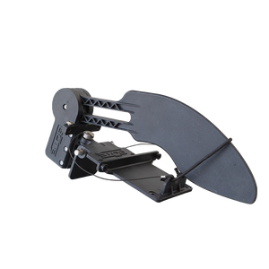 Angled view of the Rackham Gatorshell Rudder Kit showing mounted rudder blade and hardware.