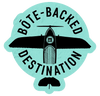 Icon of a seaplane with BOTE-backed destination text.
