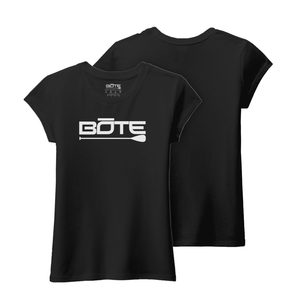 Front and back image of the Youth Girl's Logo Tee