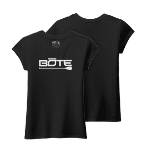 Front and back image of the Youth Girl's Logo Tee