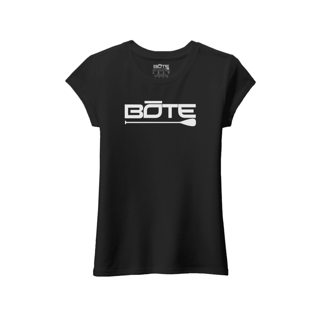 Front view of the Youth Girl's Logo Tee