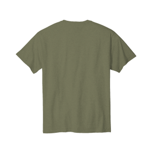Back view the Men's Logo Olive Tee