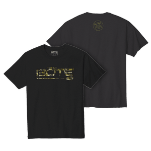 Front and back image of the Men's Logo Verge Camo Tee