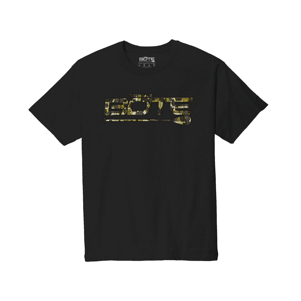 Front view of the Men's Logo Verge Camo Tee