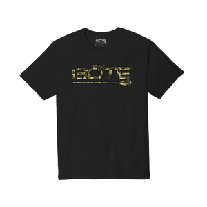 Front view of the Men's Logo Verge Camo Tee