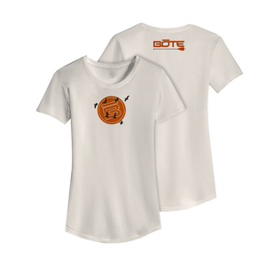 Front and back view of women's Tribe Tee