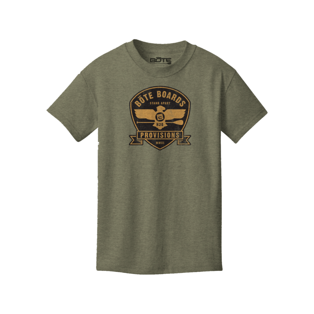 Front view of the Youth Boy's Eagle Supply Tee