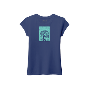 Front view of the Youth Girl's Starry Night Tee