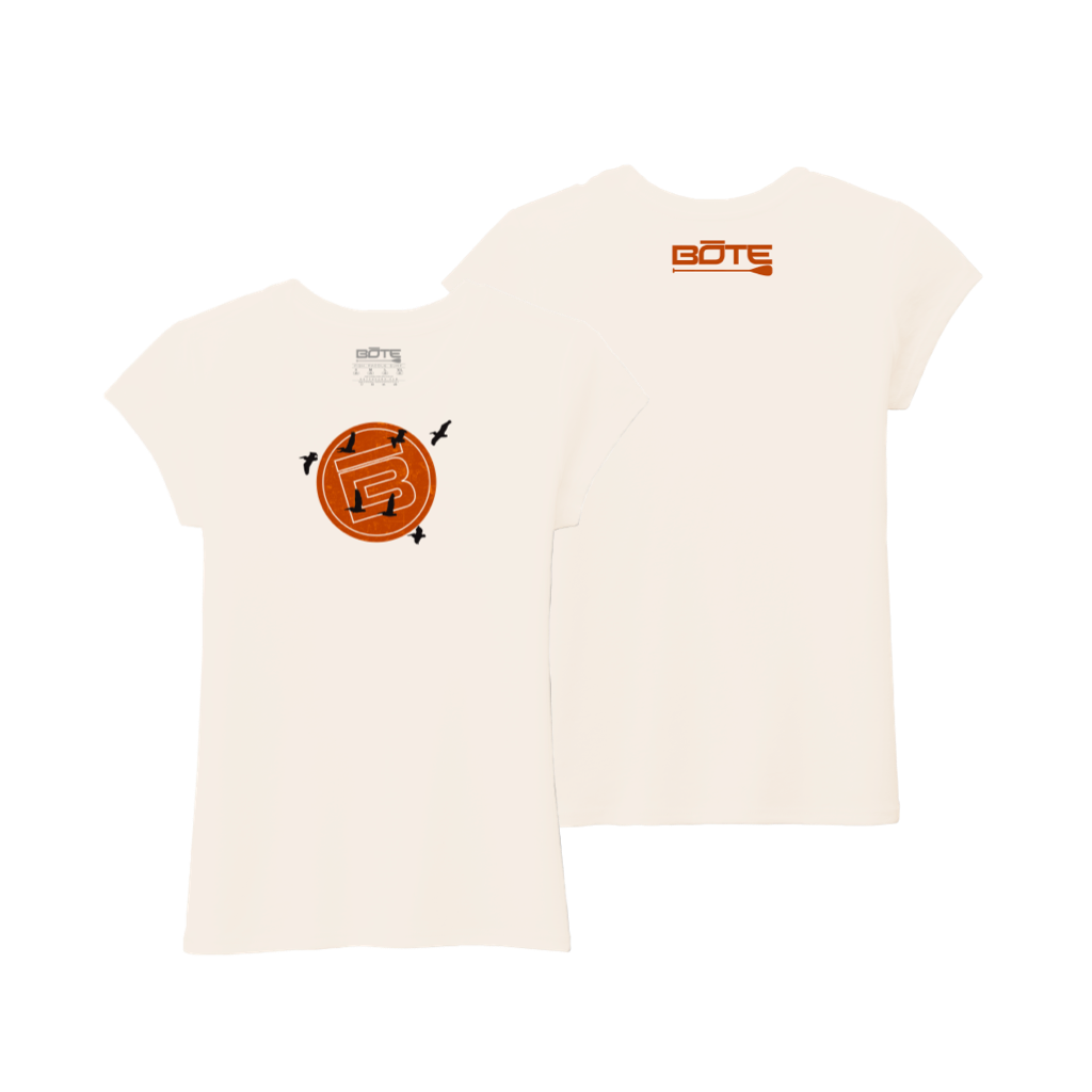 Front and back image of the Youth Girl's Tribe Tee