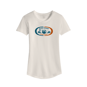 Front view of the Women's Slow Down Tee
