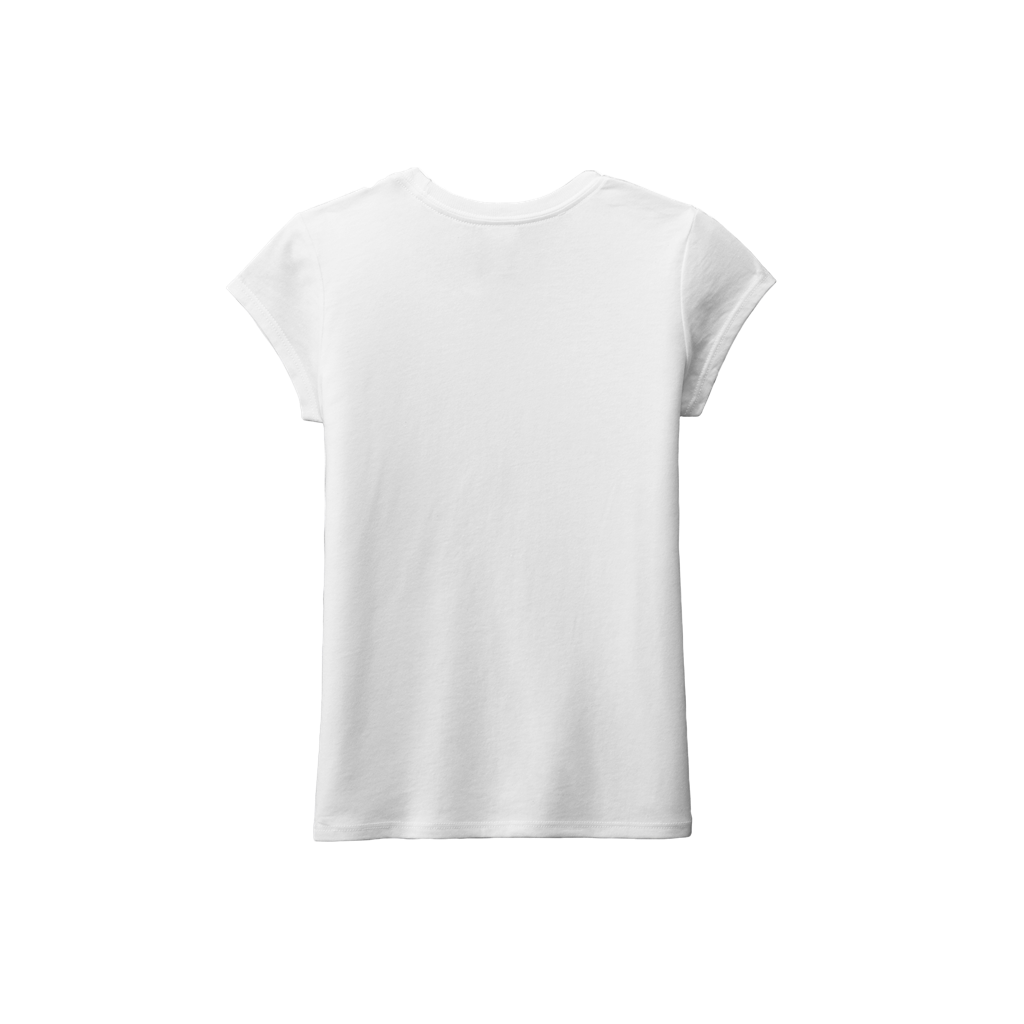 Back view the Youth Girl's Paradise Logo Tee