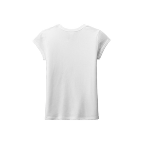 Back view the Youth Girl's Paradise Logo Tee