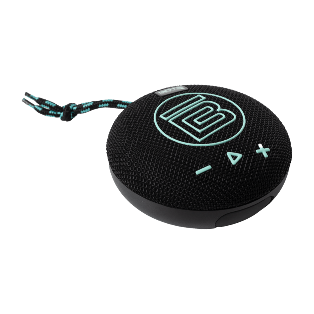 Angled view of speaker