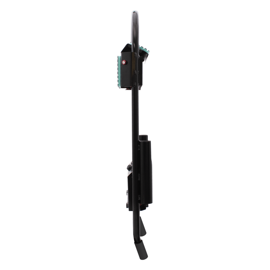 Side profile of Power Rac highlighting slim frame and compact electronic components.